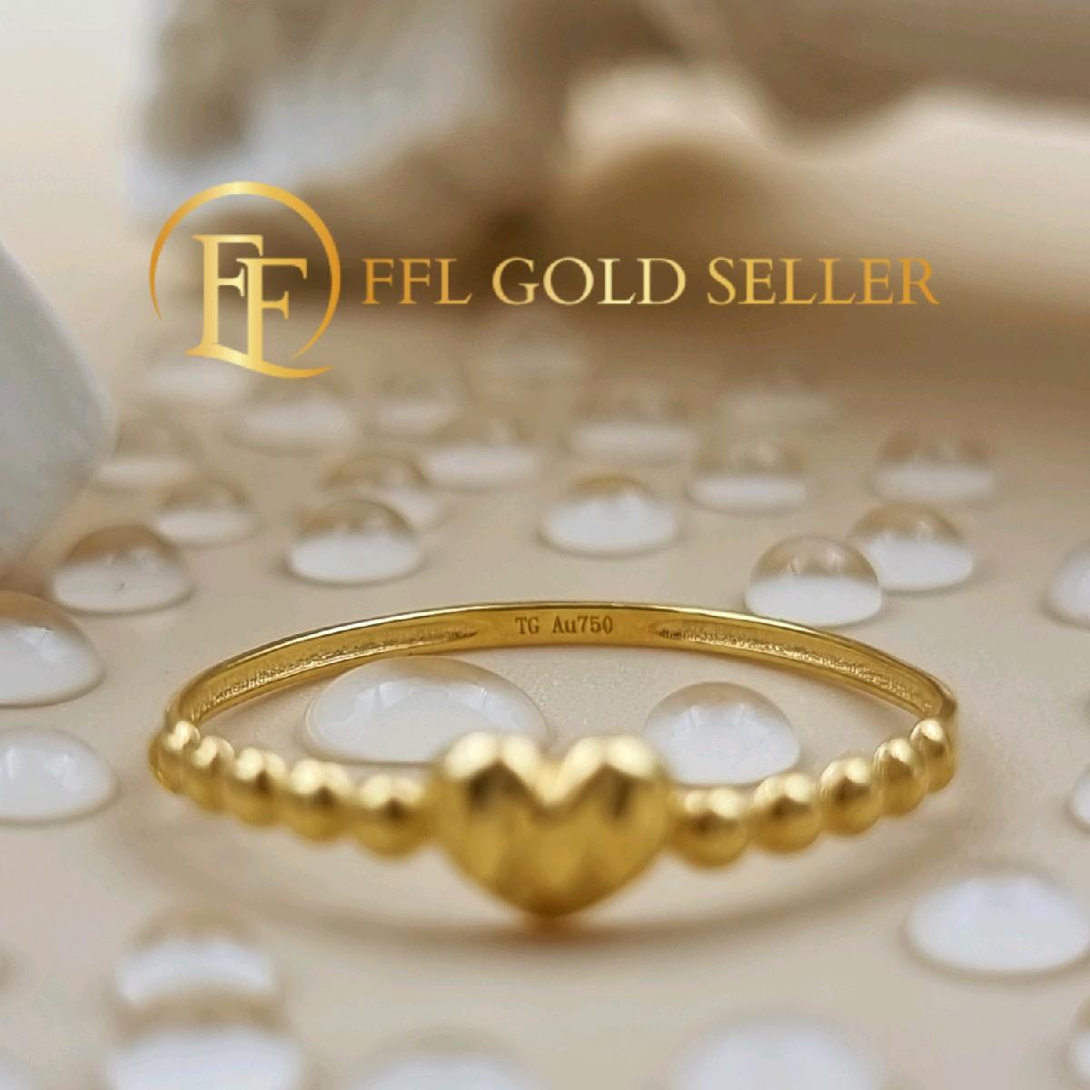 Heart Bubble Diacut Ring