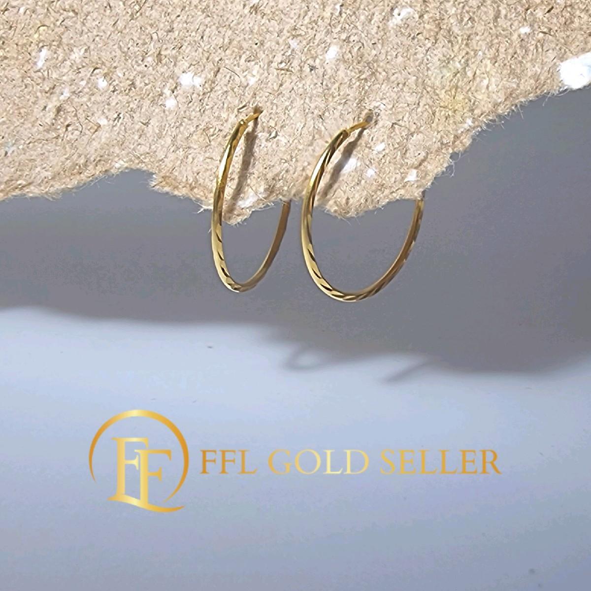 15mm Diacut Loop Earring