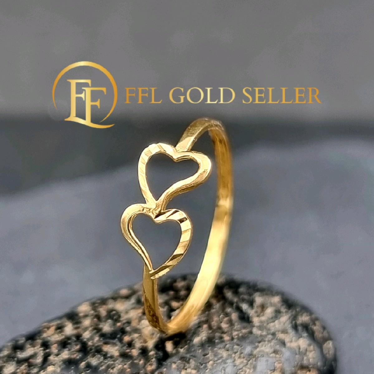 Heart Duo Diacut Ring