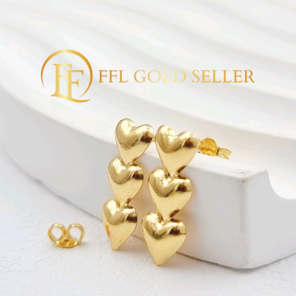 FFL Heart Trio Stud