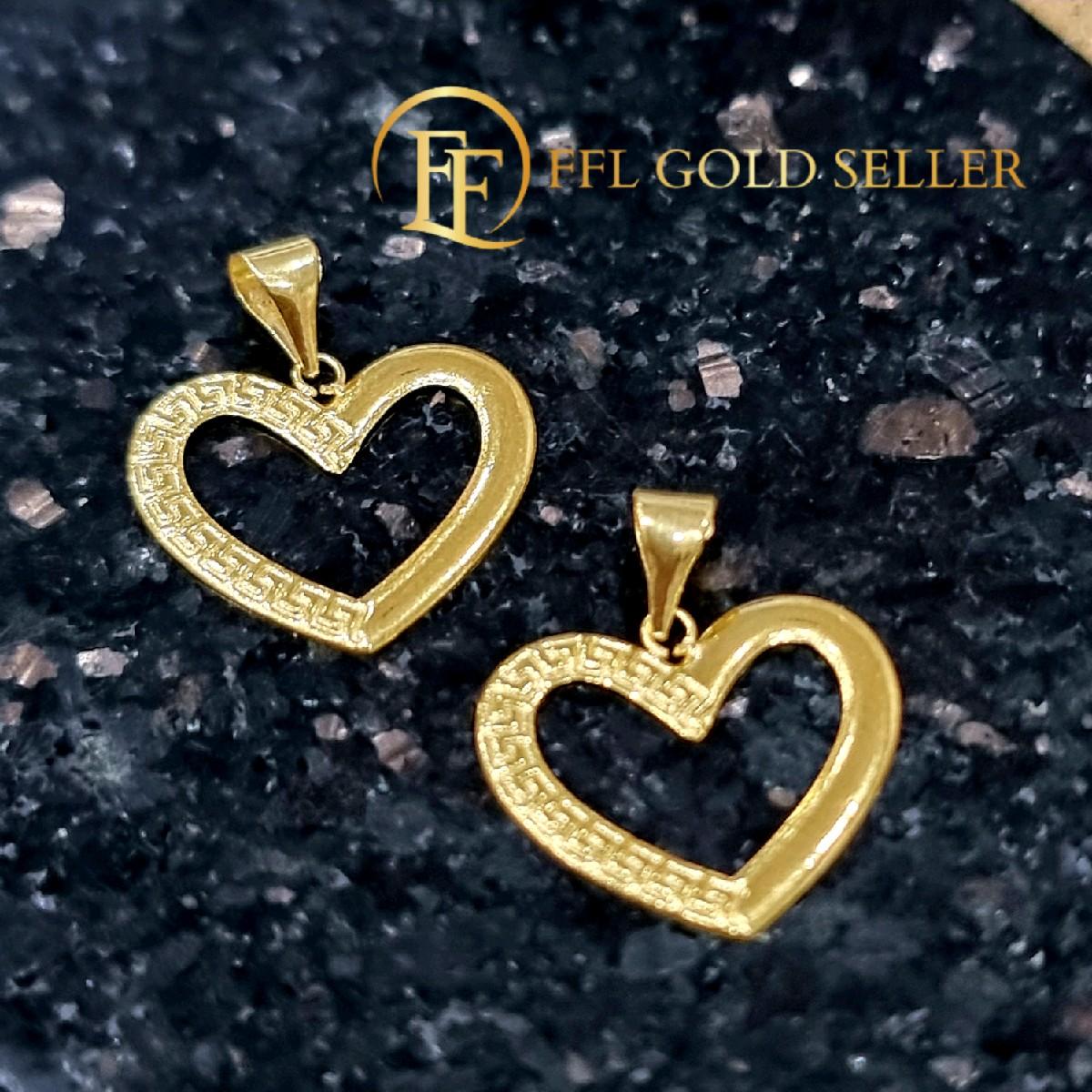 Big F Gold Pendant