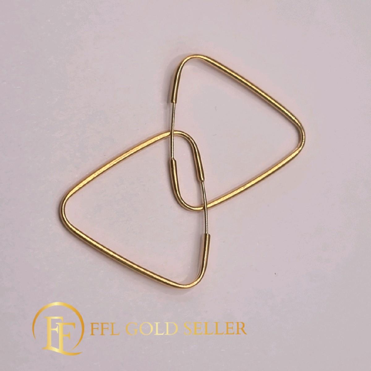 Big Triangle Loop Earrings