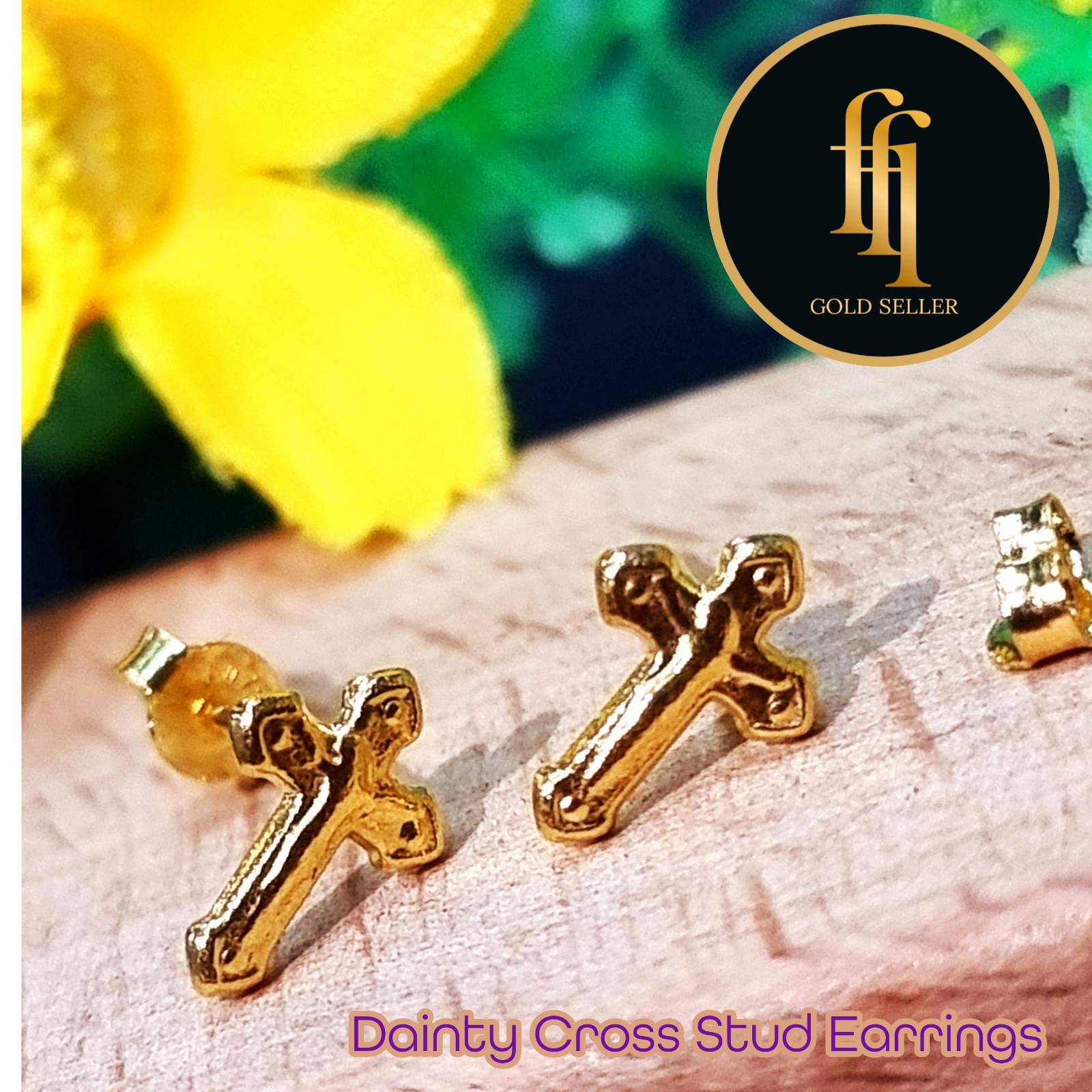 Dainty Cross Earring