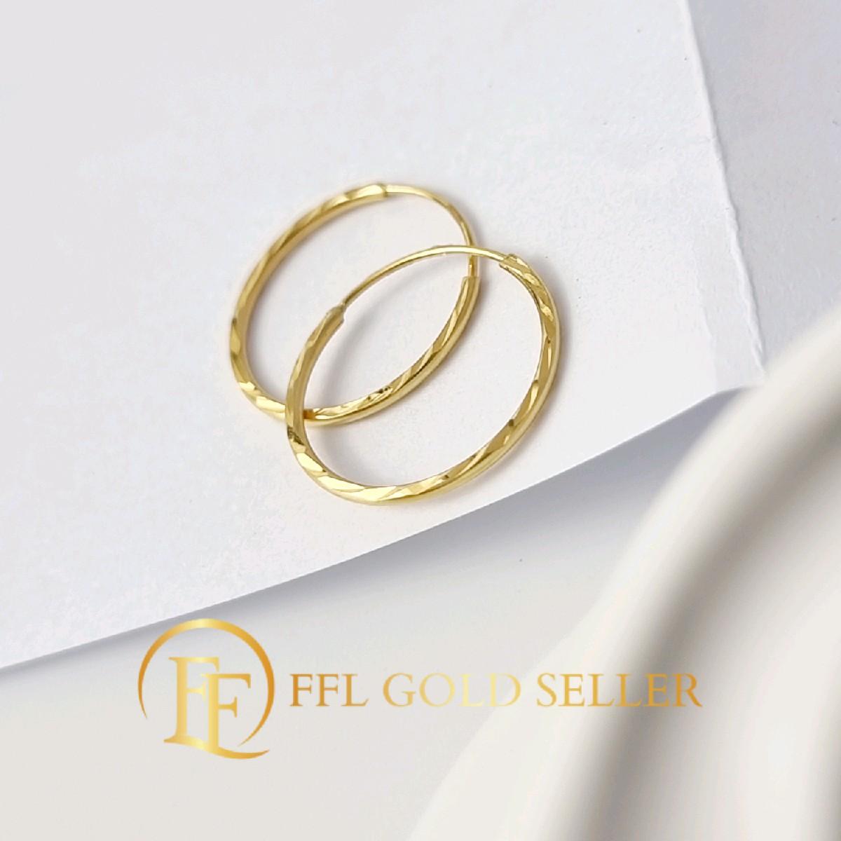Diacut Loop Earring