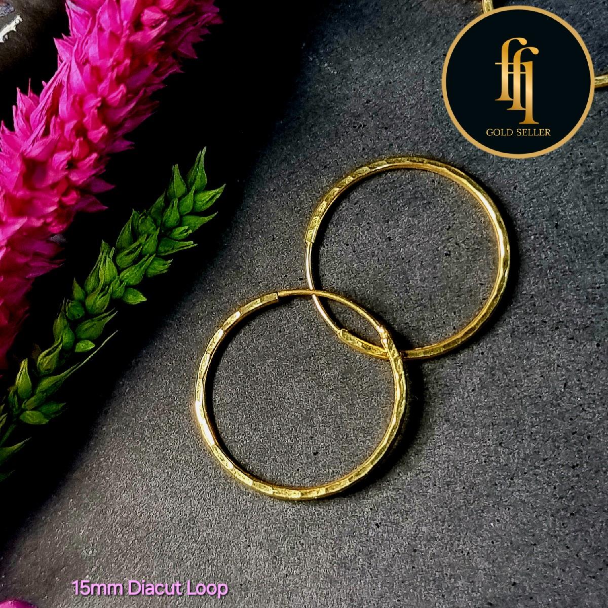 Diacut Loop Earring