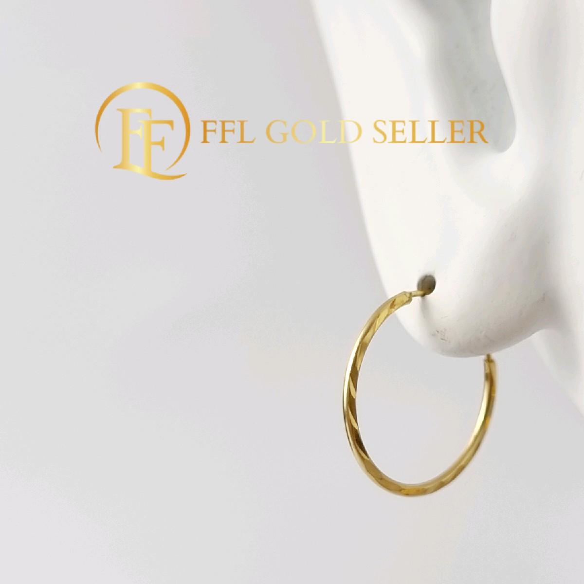 Diacut Loop Earring