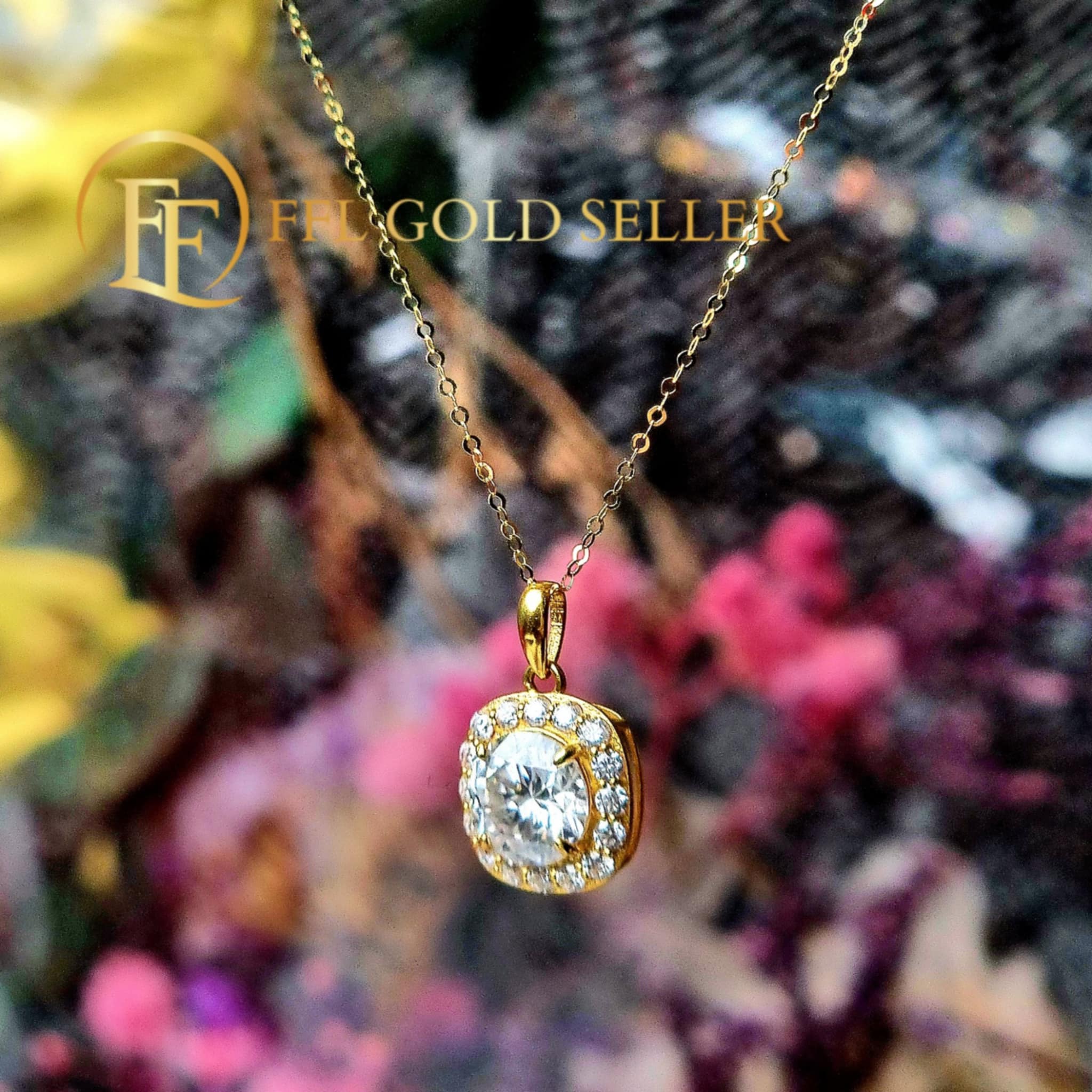 Elegant Moissa in Tauco Chain Necklace