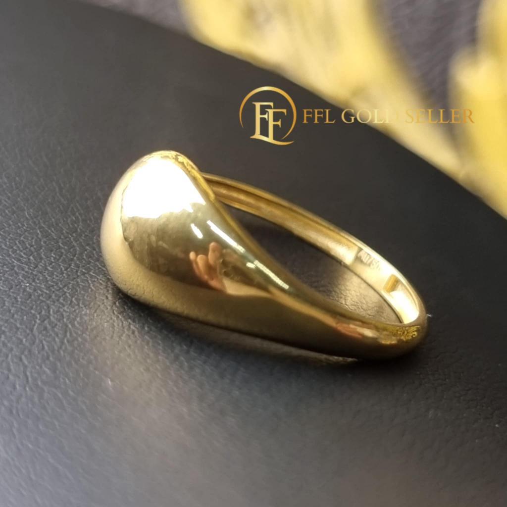 Elegant Solo Teardrop Ring