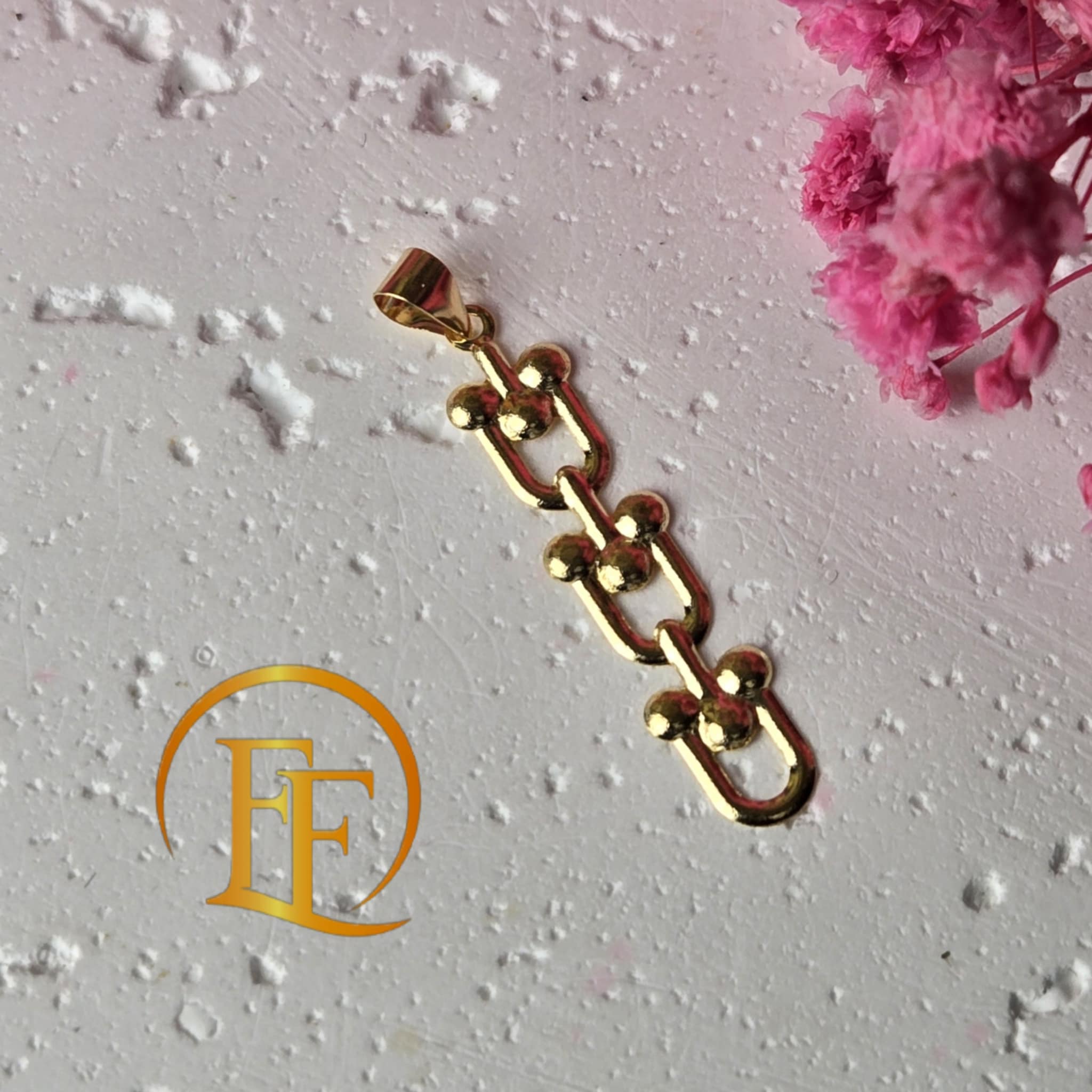 Hardware Gold Pendant