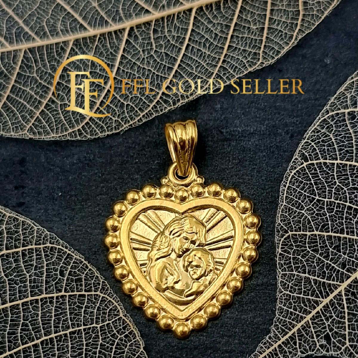 Heart MC Gold Pendant