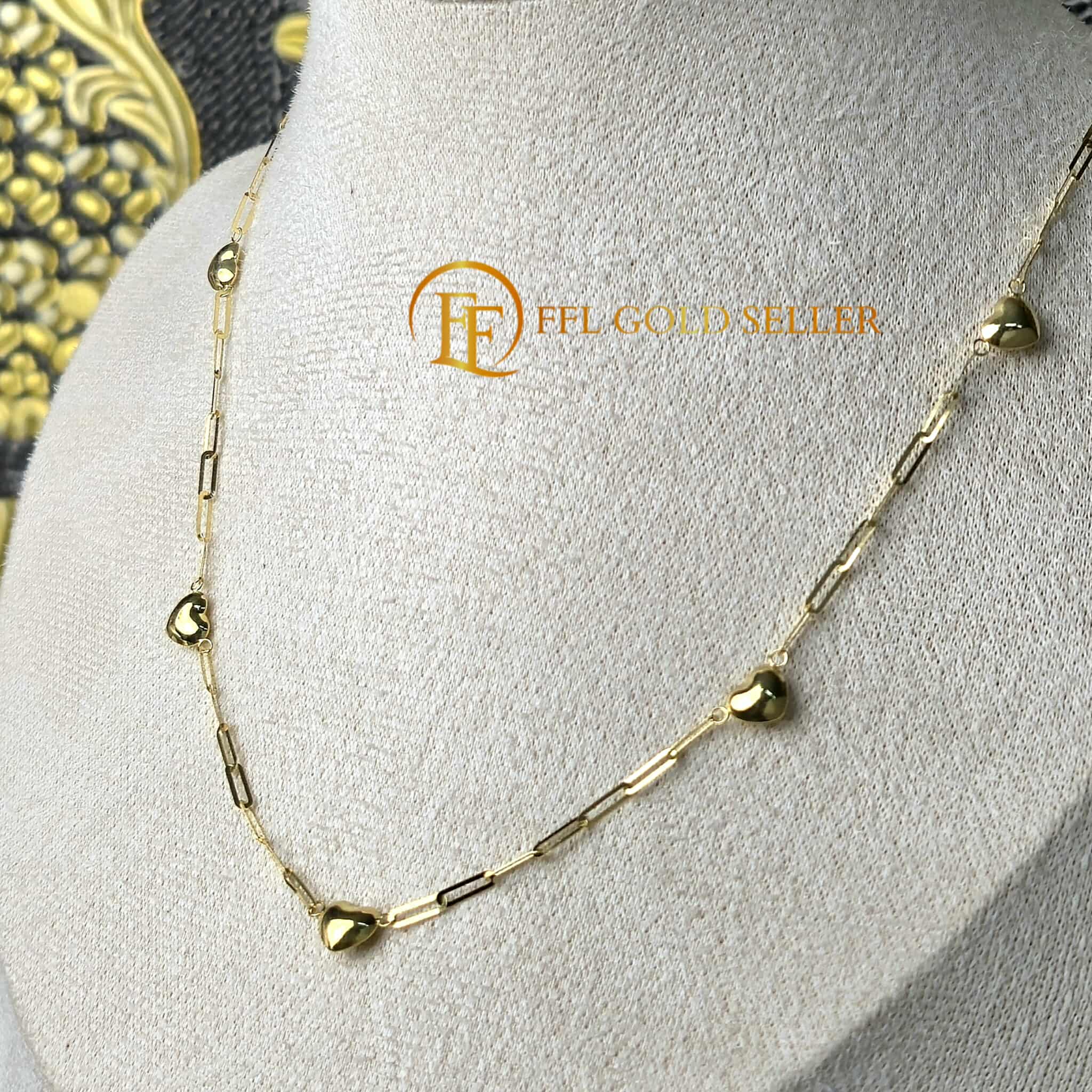 Heart Station Paperclip Centerchain