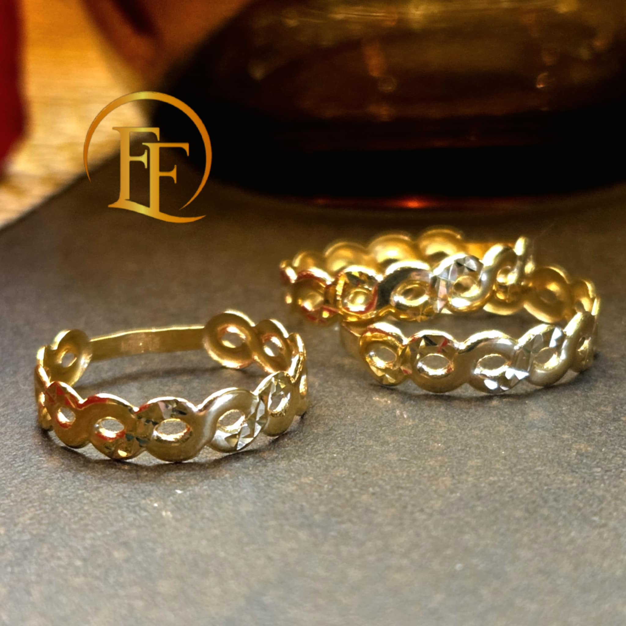 Infinity Half Diacut Ring