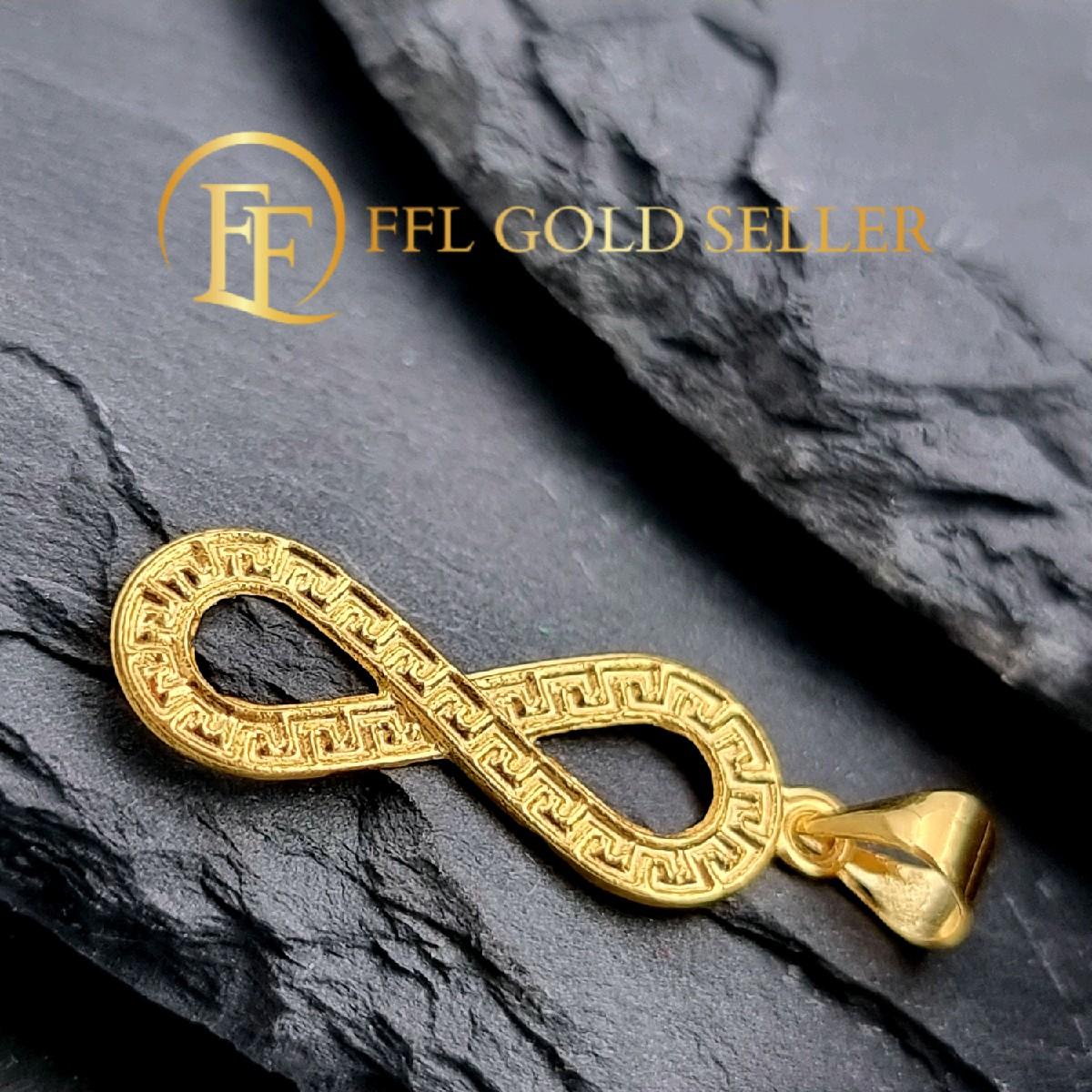 Infinity Design Gold Pendant