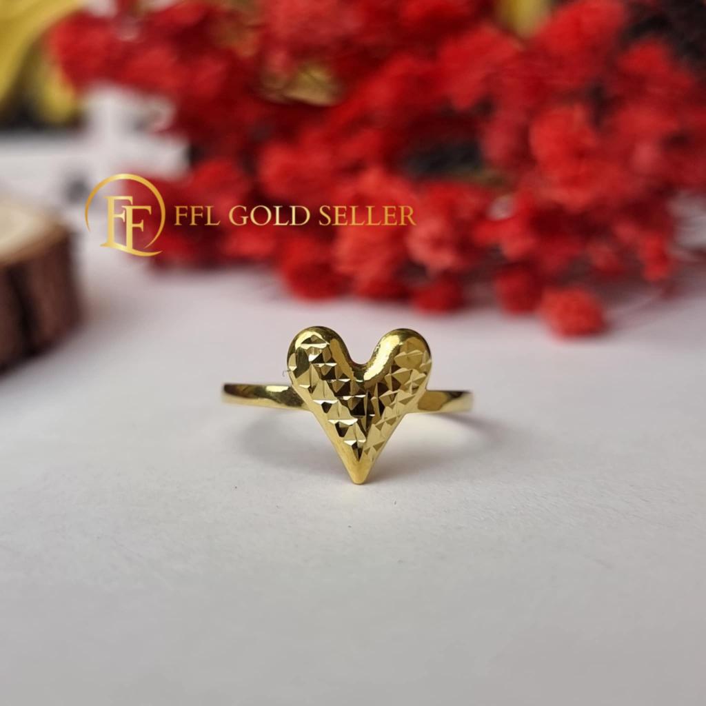 Lovely Diacut Heart Ring