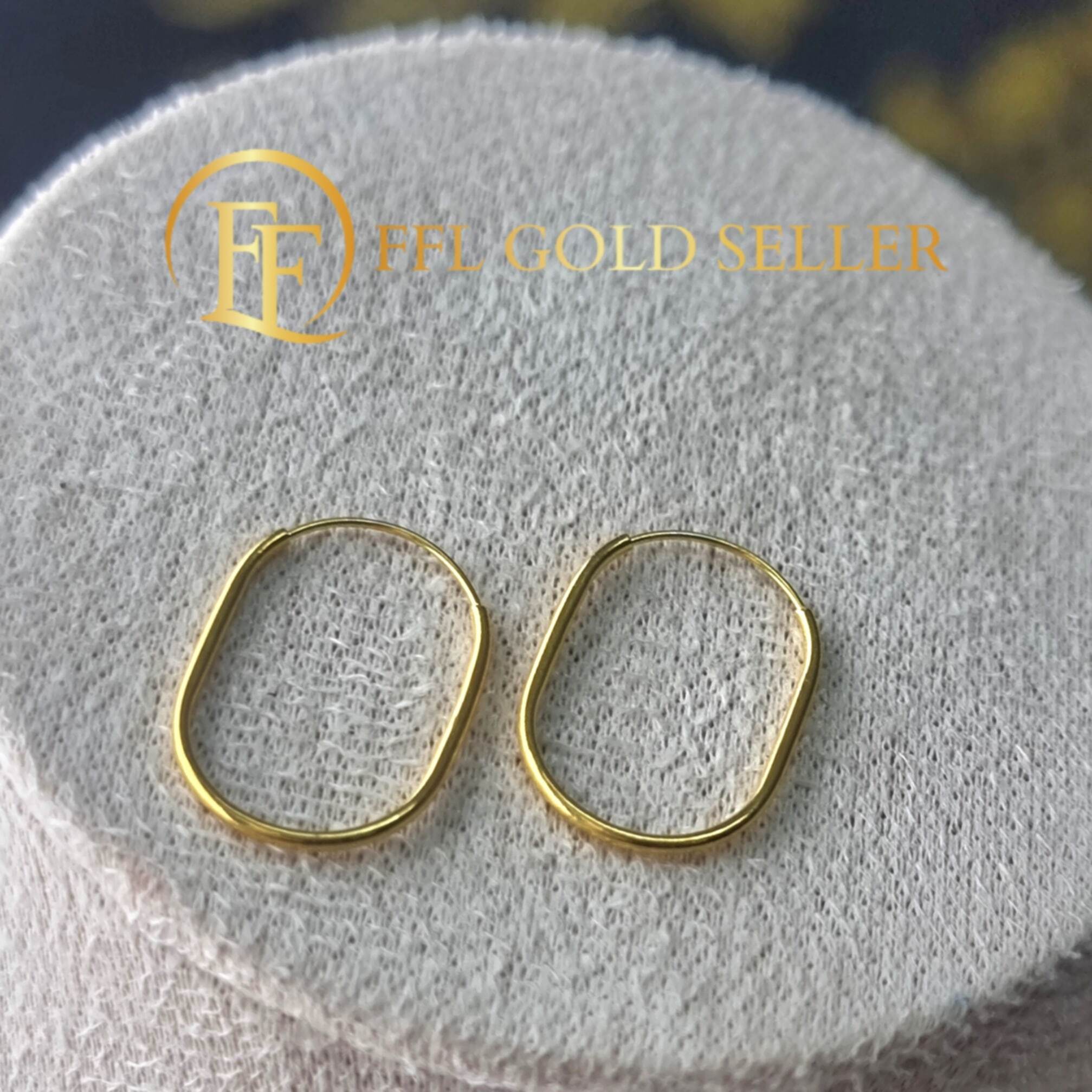 Oval Loop Earrings