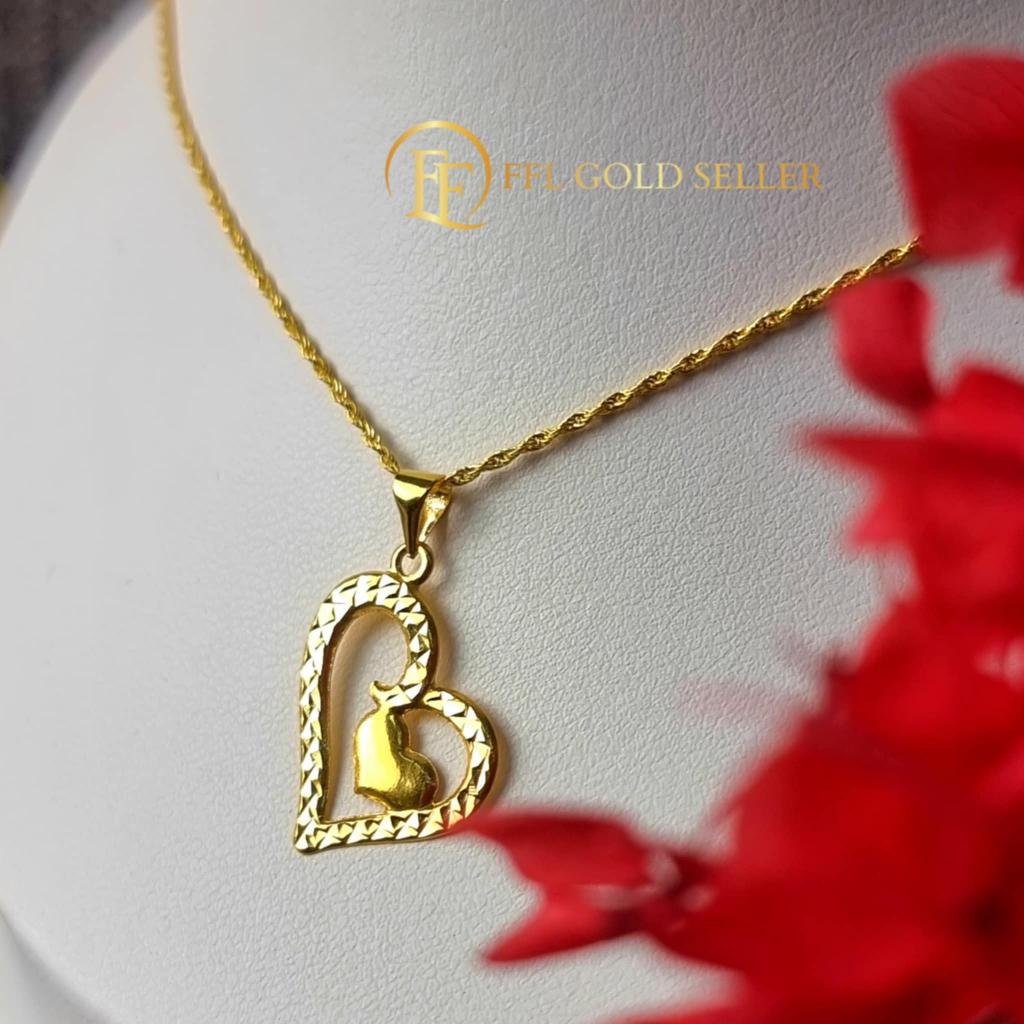 Regina's Heart Rope Chain Necklace
