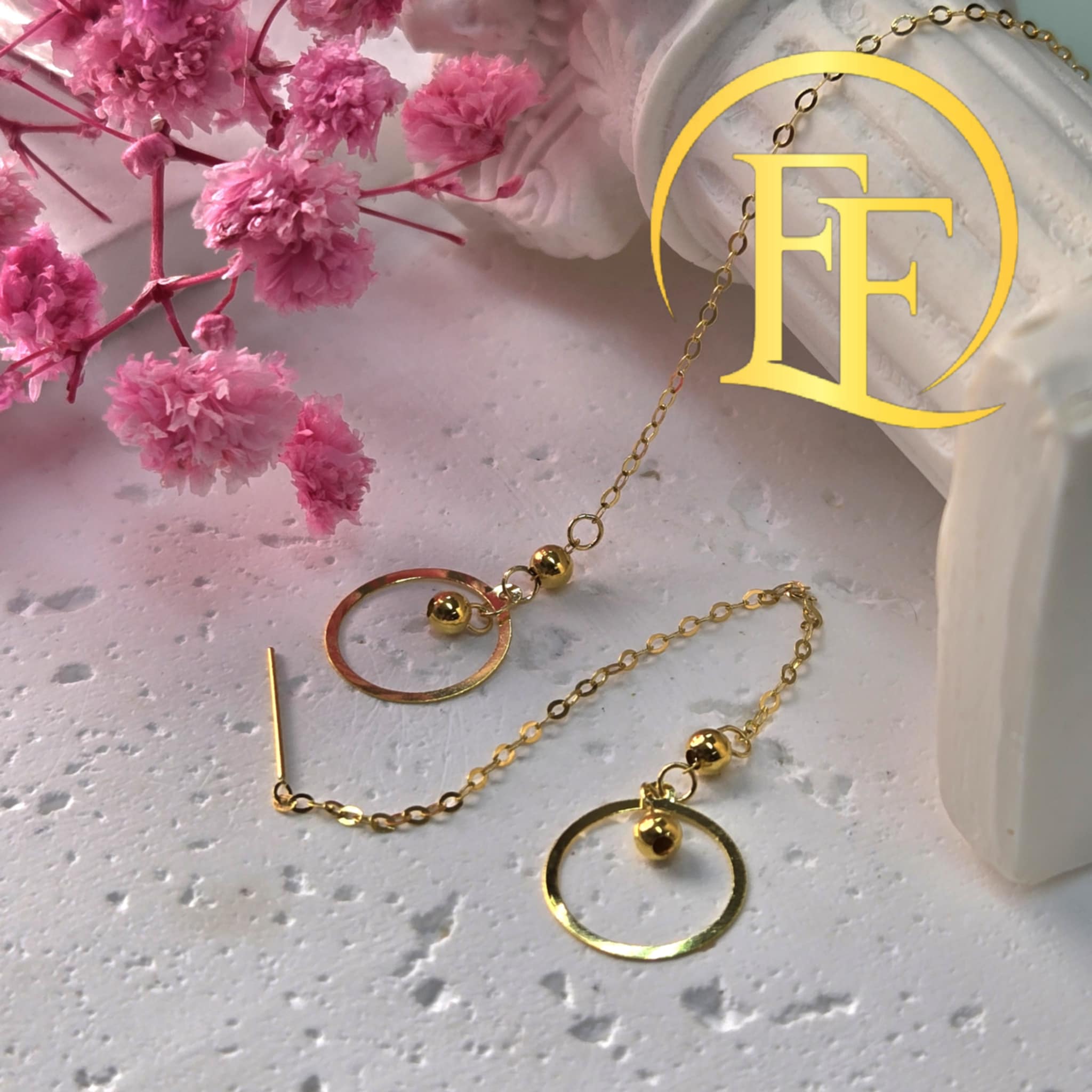 Ring Ball Tictac Earrings