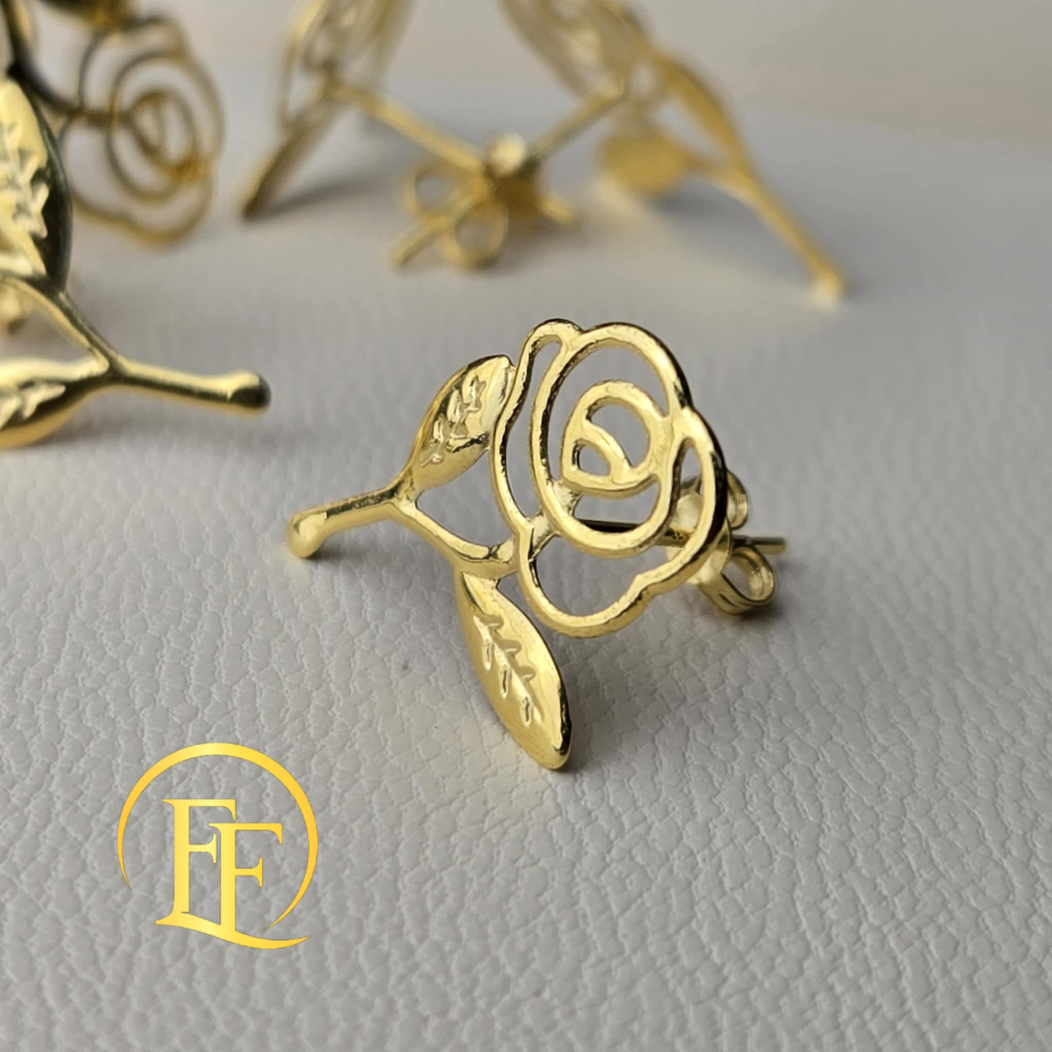 Rose Stud Earrings
