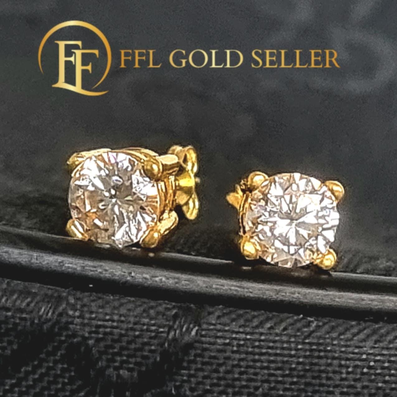 Sparkle Moissa Stud Earring