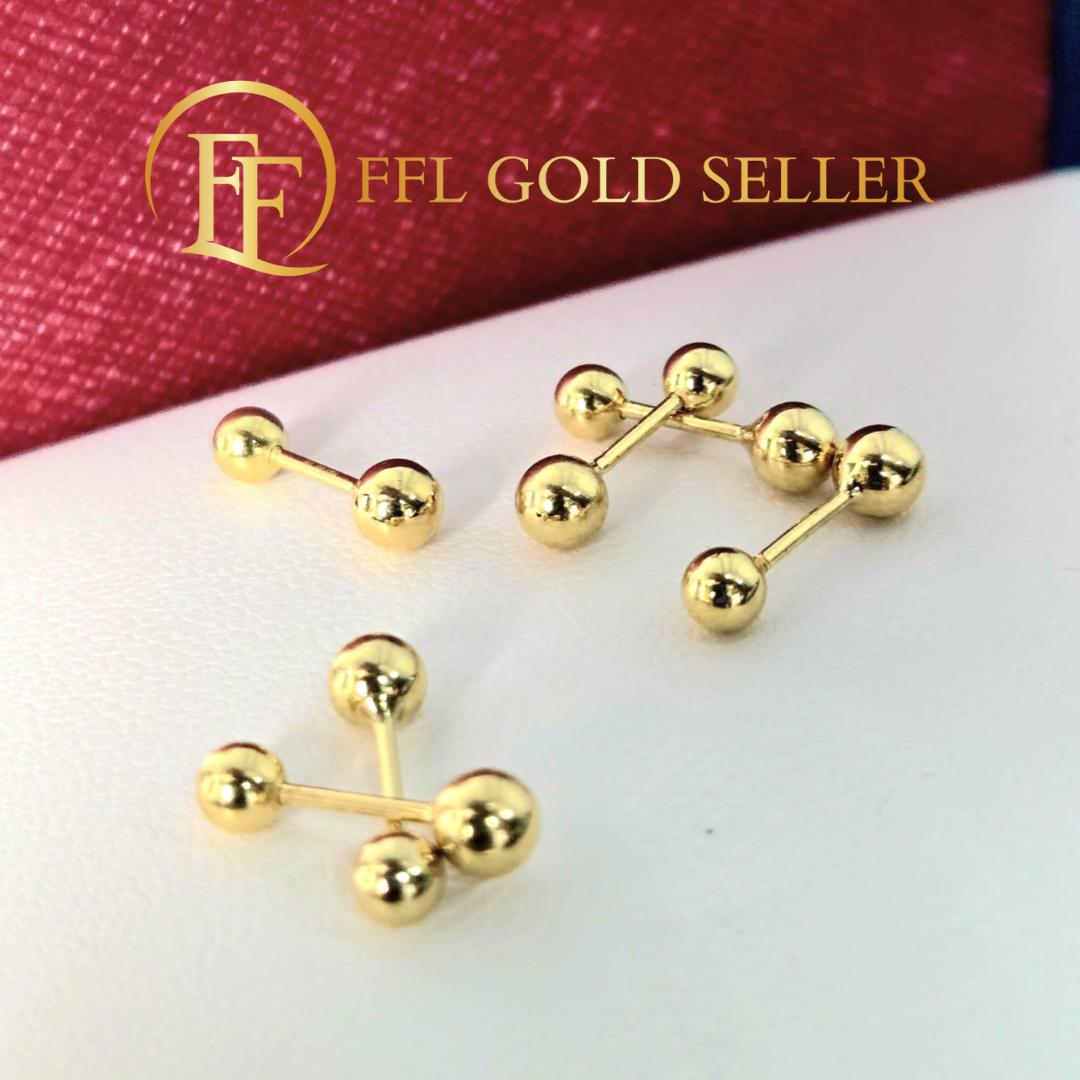 Stud Ball De Roscas Earrings
