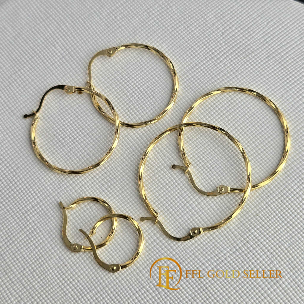 Twisted Loop Earrings