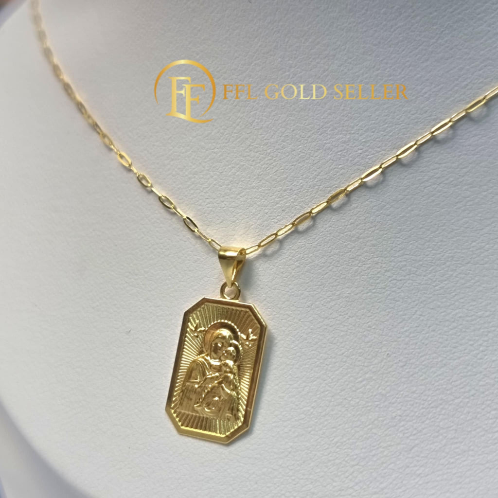 Mary Child Octagon Micropaperclip Necklace Set